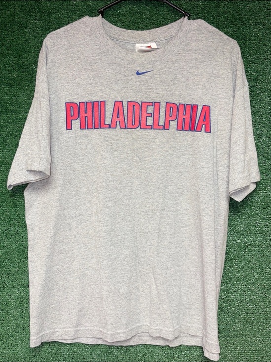 Nike Other - vintage Y2K Philadelphia Phillies Nike Center Check DISTRESSED Shirt L MLB PA